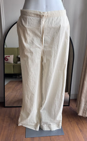 Jeevika embroidered mul cotton dress- White