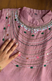 Ishika Three Piece Coords - Baby Pink