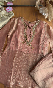 Kashi three piece hand work Coords - Peach