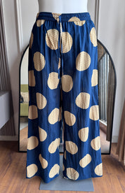 Saloni Polka Dot  Cotton Pocket  Coords- Blue