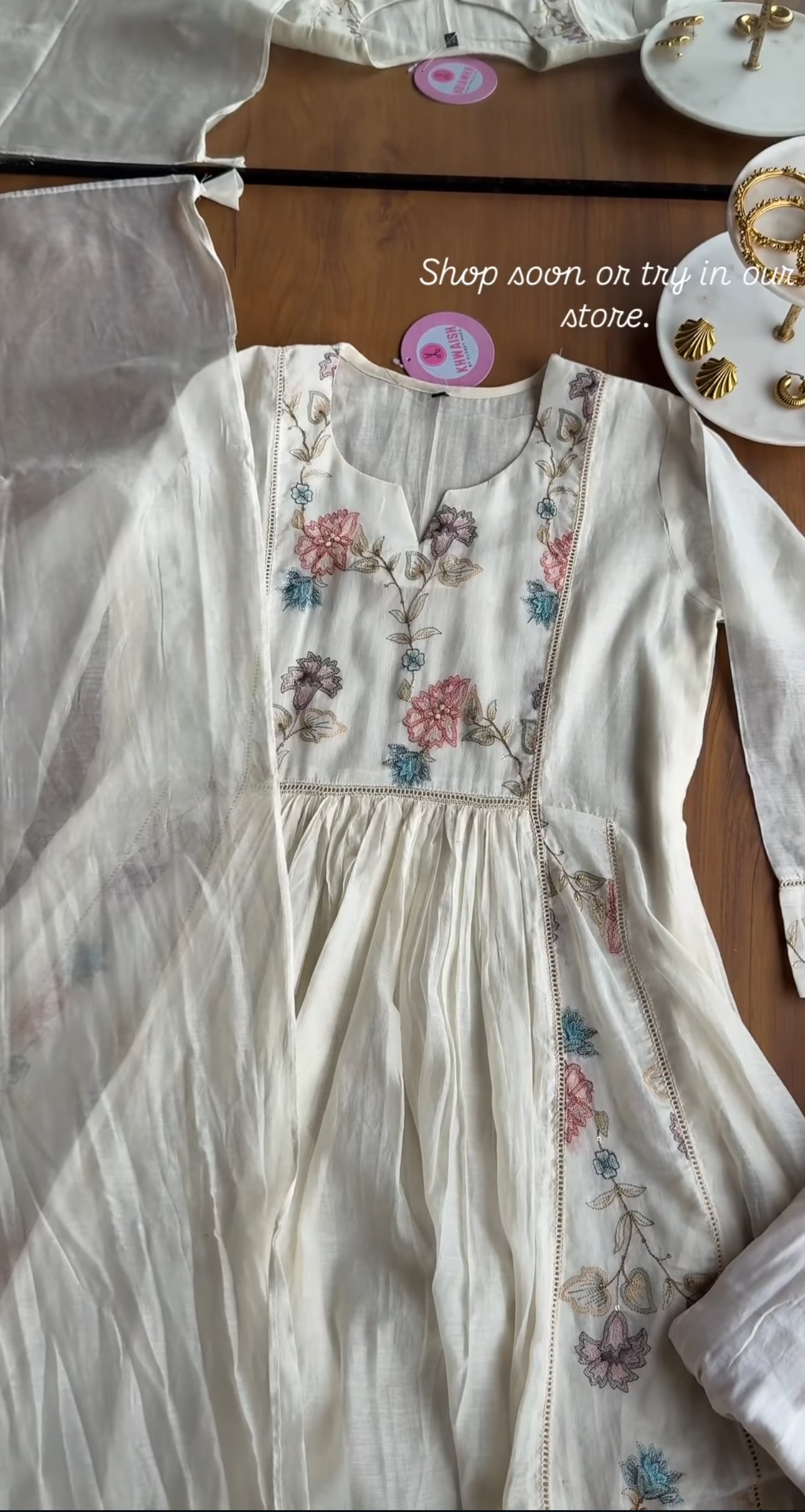 Tisha Mul Chanderi Dress