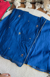 Rashi Angrakha Aline Dress-Blue