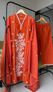 Neelam Cotton Embroided Drees