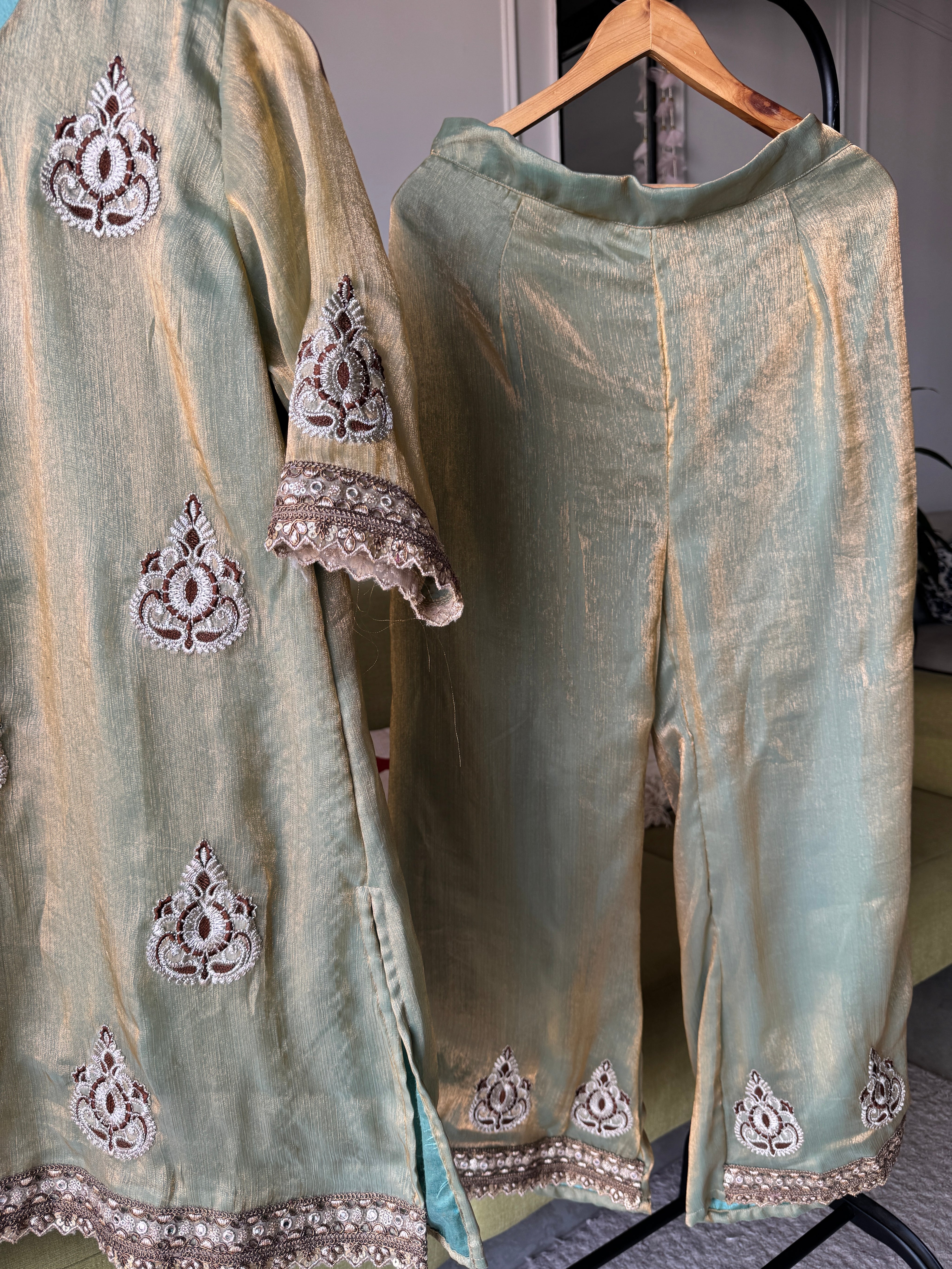 Nilima Tissue Embroided Dress