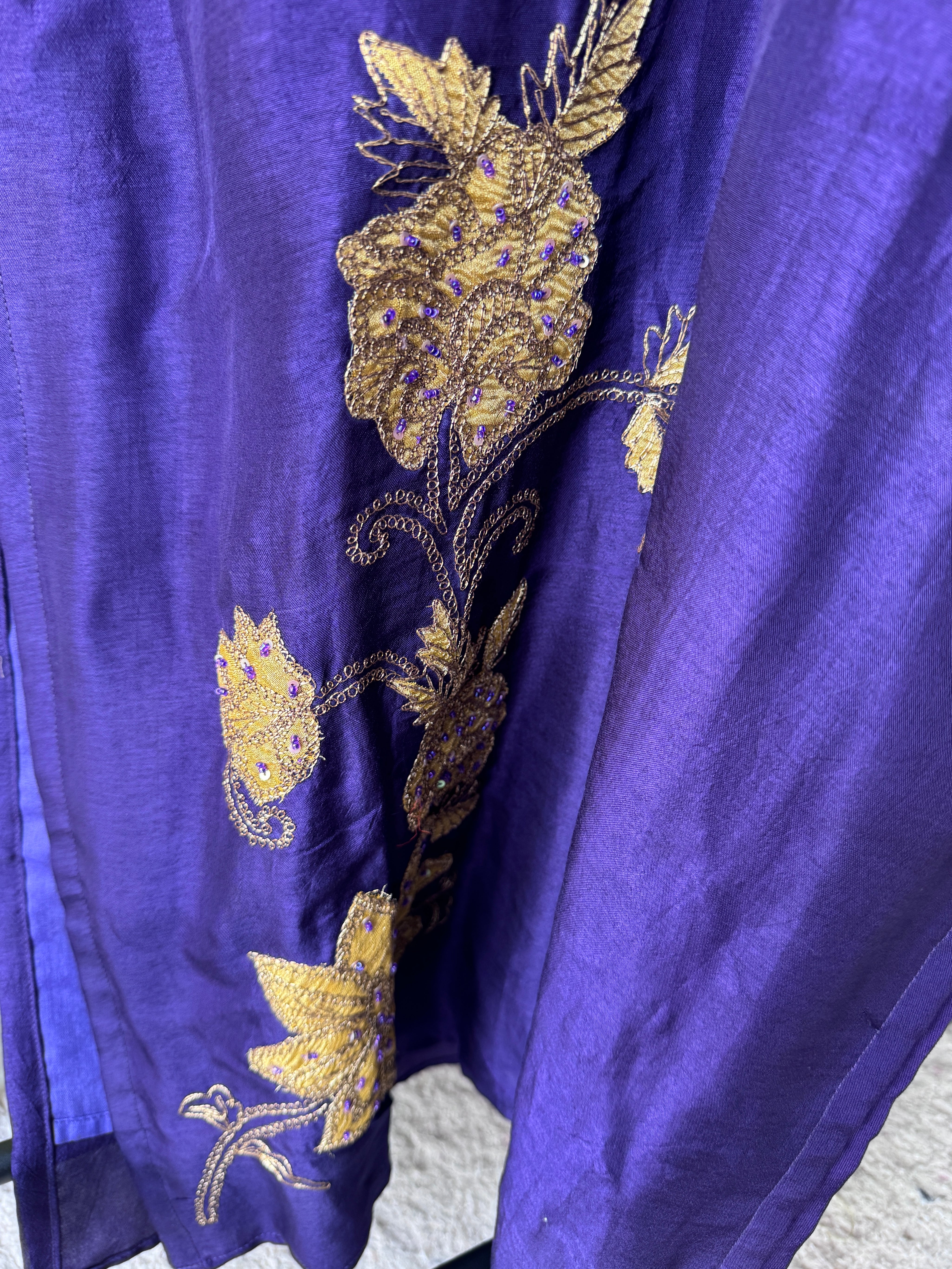Hetal Handwork Dress-Purple