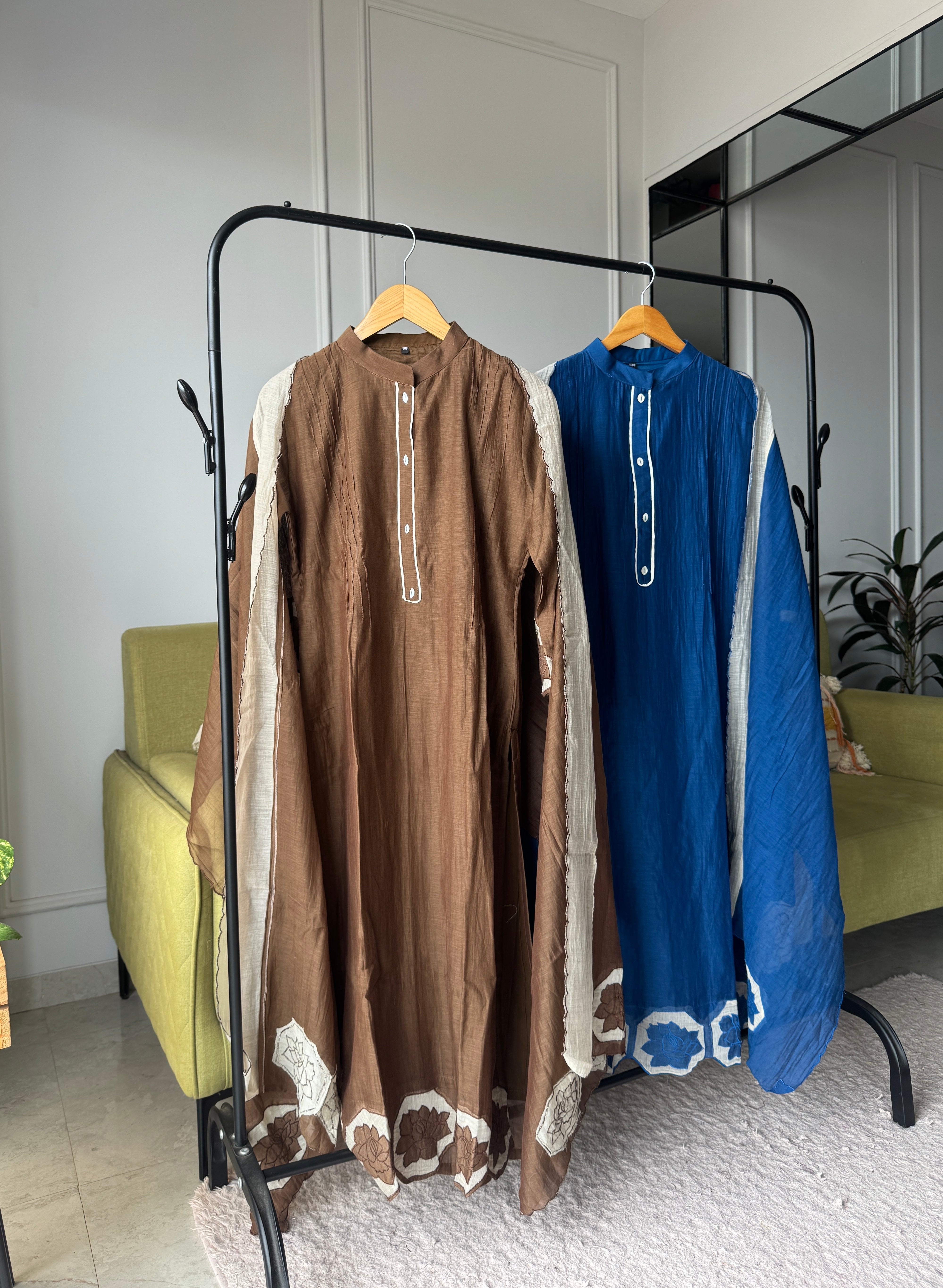Sili Cut Work Mul Chanderi Dress
