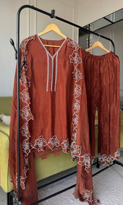 Vrinda Sequence Handwork Dress