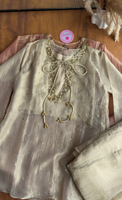 Kashi three piece hand work Coords - Champagne