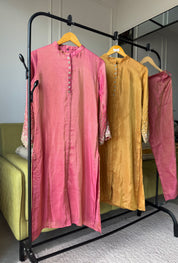 Kalpna Sequin Work Tissue Aline Kurta And Plazzo Set