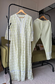 Payal Lakhnawi Anarkali Dress- Mint Green