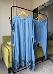 Mani Cut Work Aline Dress