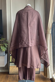 Shaurya mul Chanderi dress- dark wine