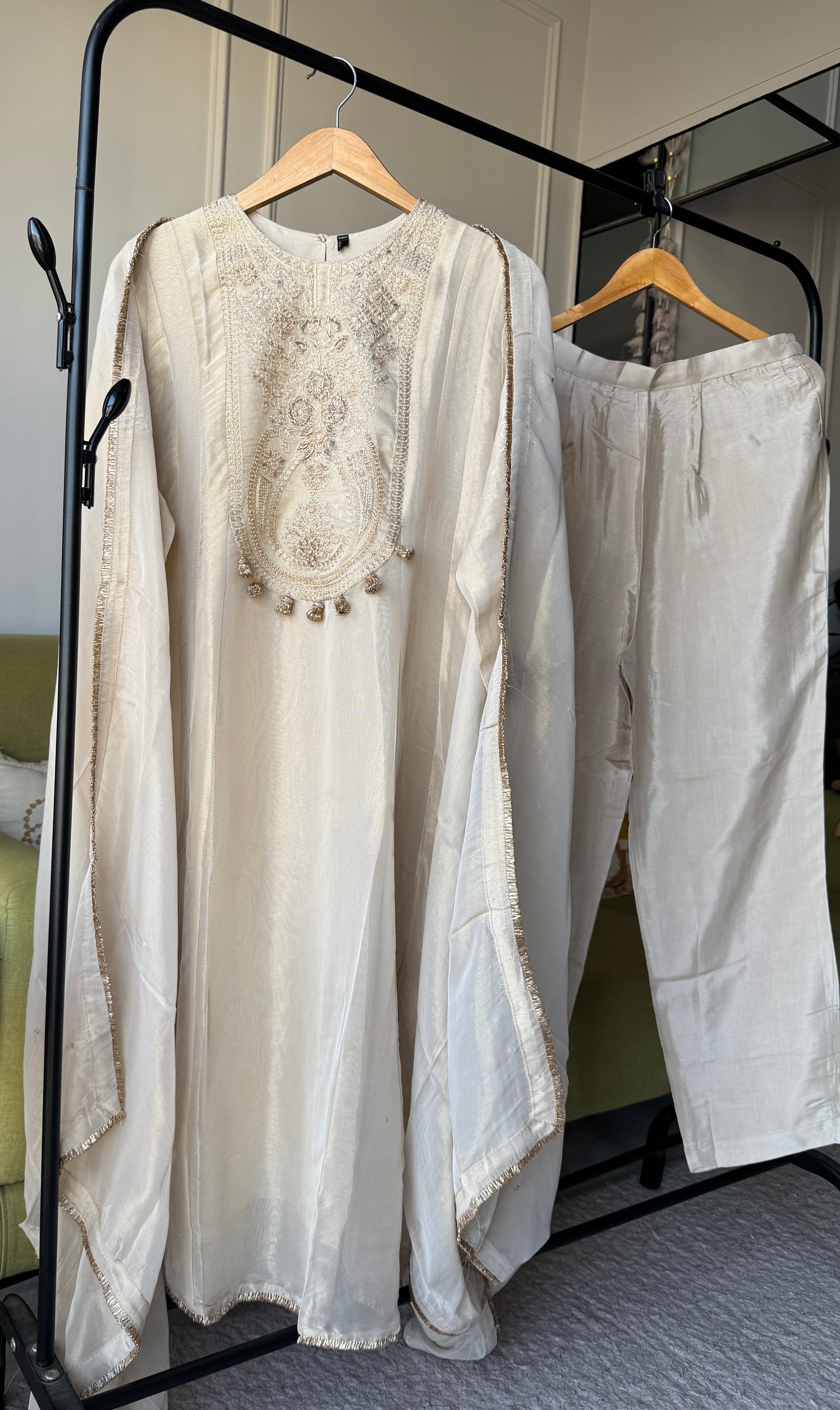 Prapti Tissue Zari Work Dress