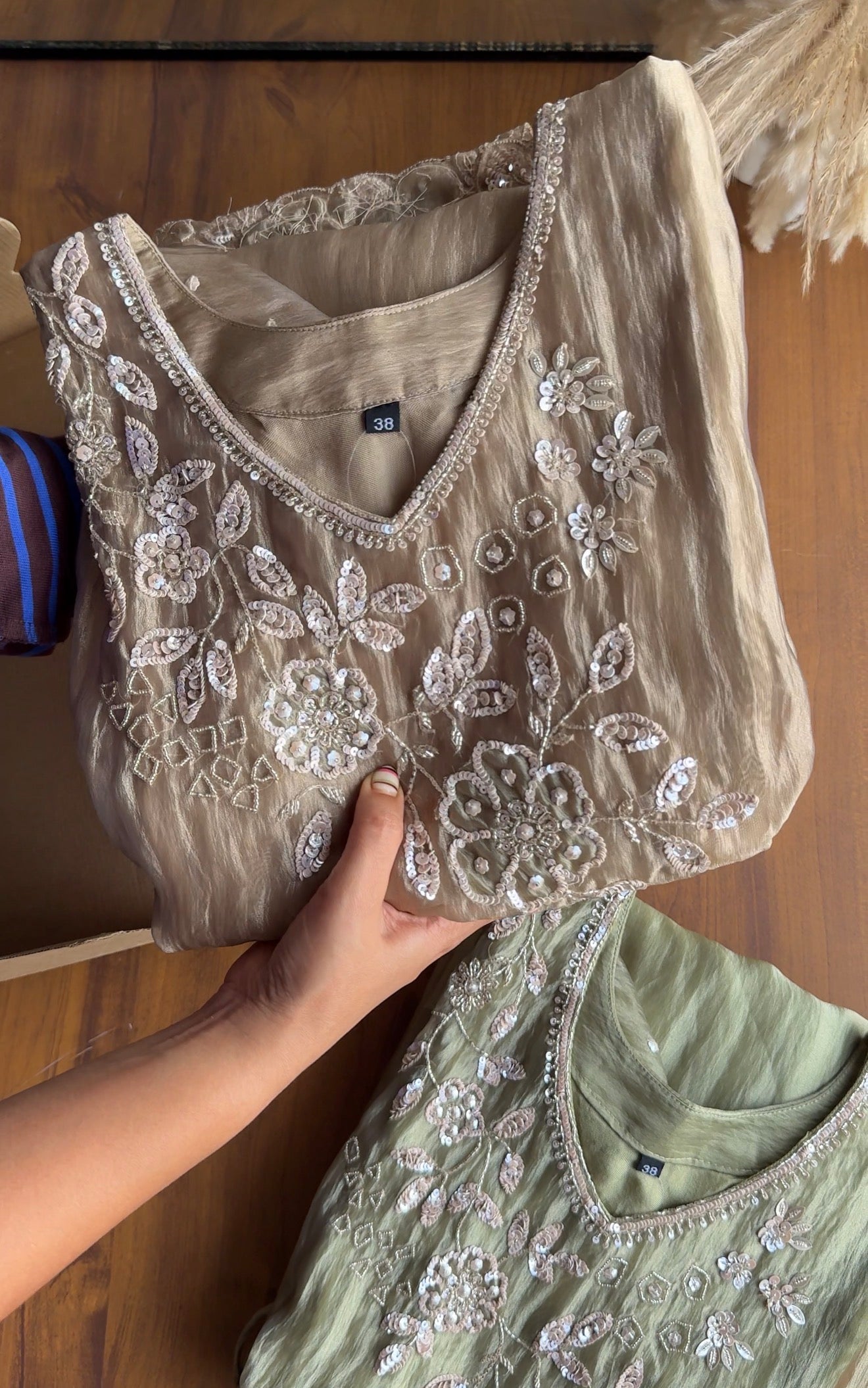 Chandni Hand Work Coords- Brown