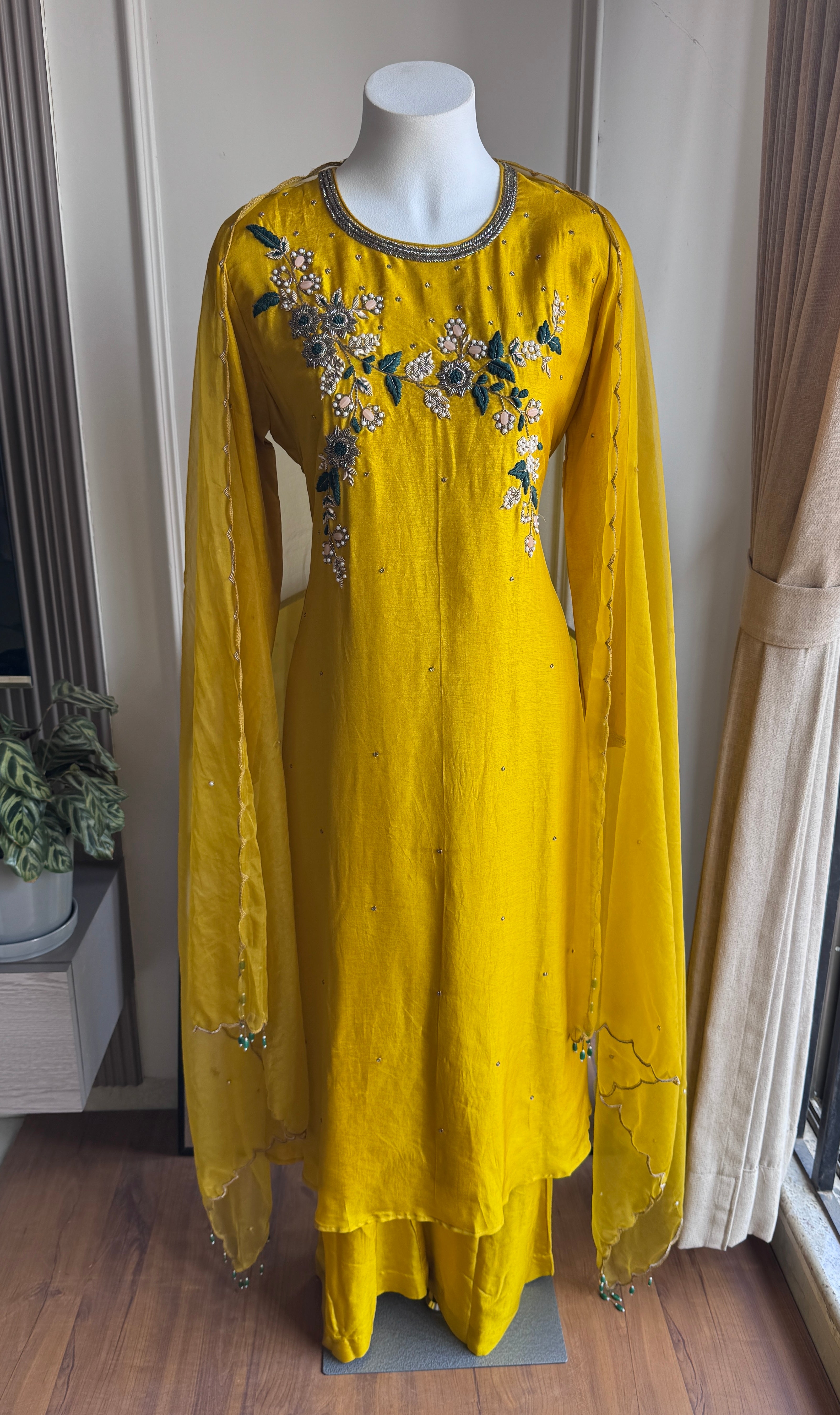Bristhi Handwork Set- Yellow
