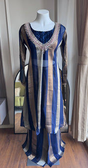 Divya Handwork Tissue Set- Blue(Make to Order)