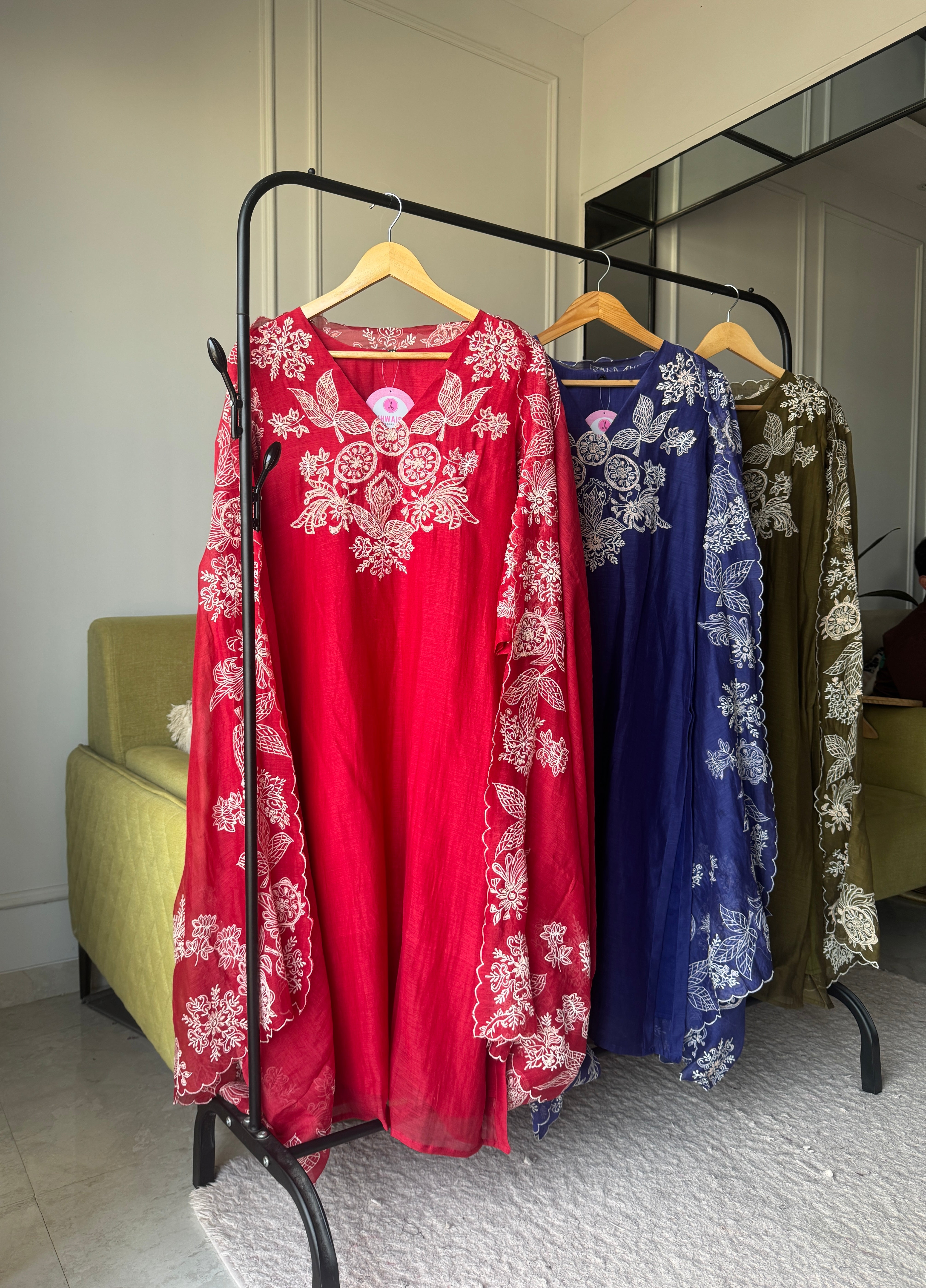 Varsha Mul Chanderi Embroided Dress