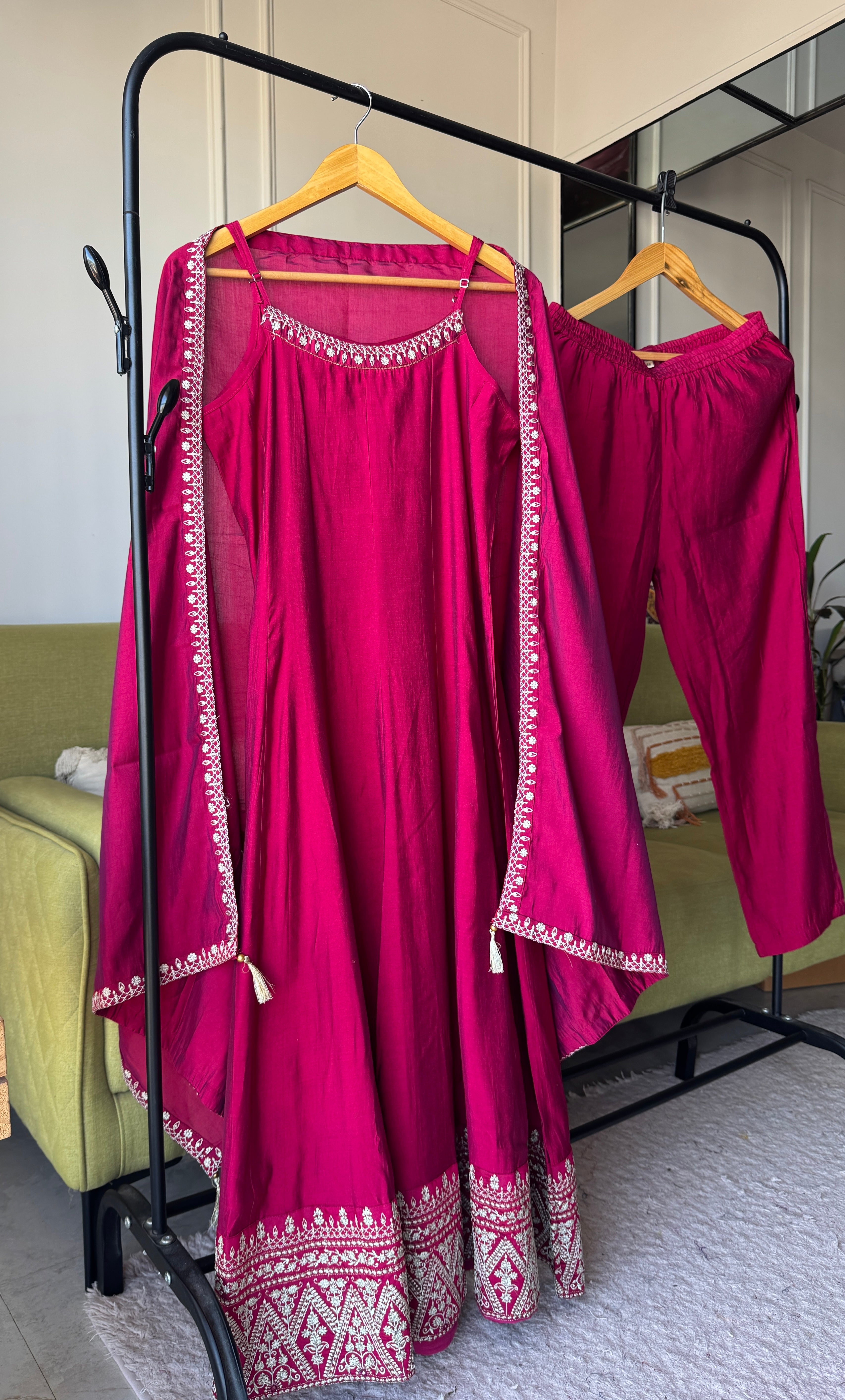 Tulsi Handwork Muslin Dress