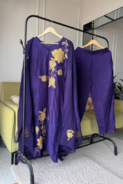 Hetal Handwork Dress-Purple