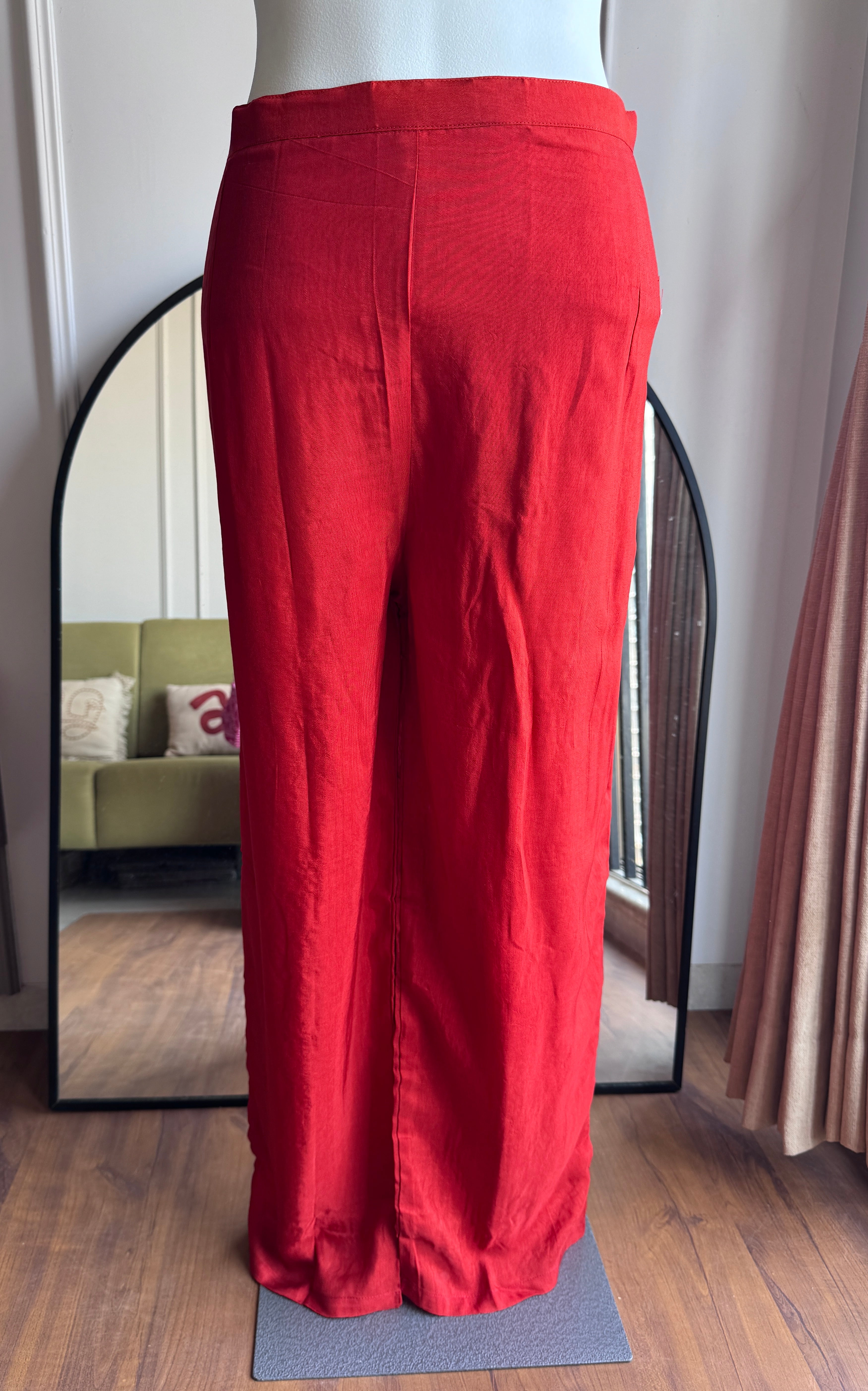Sahita Knot Work  Straight Cut Dress-Rust (Make to Order)