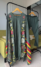 Bhavana Mul Chanderi Patchwork Dress