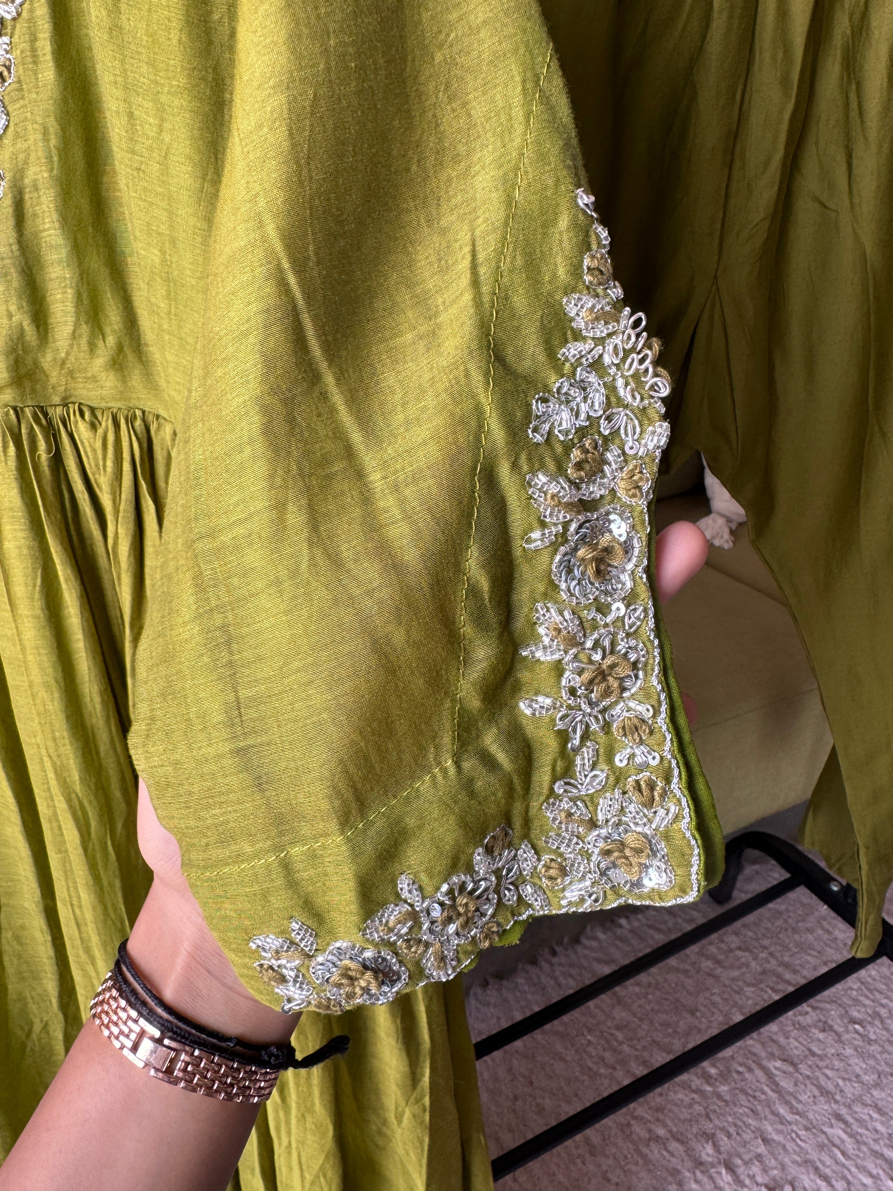 Pralambika Designer neck anarkali dress