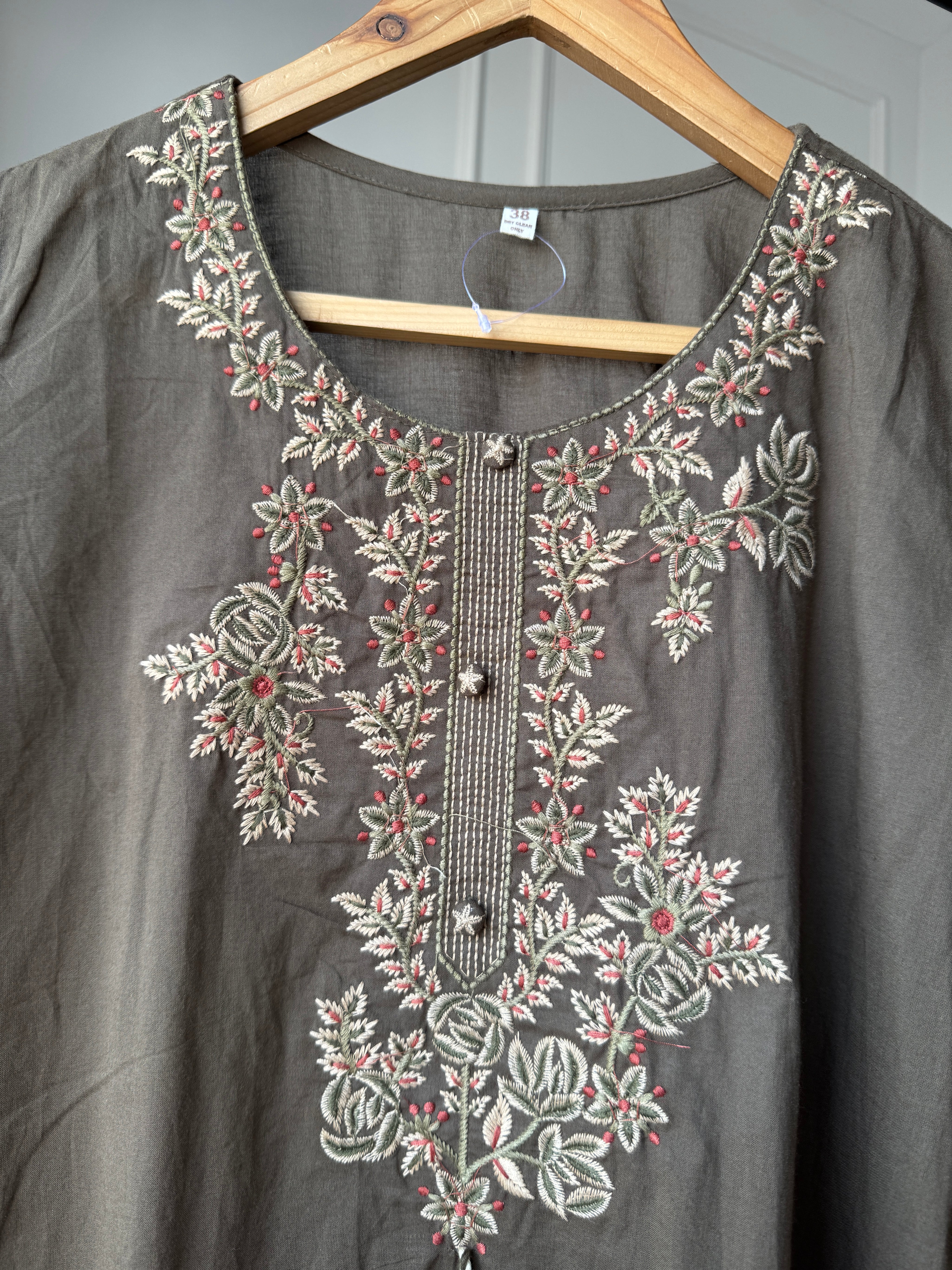 Meera Embroidered Cotton Dress