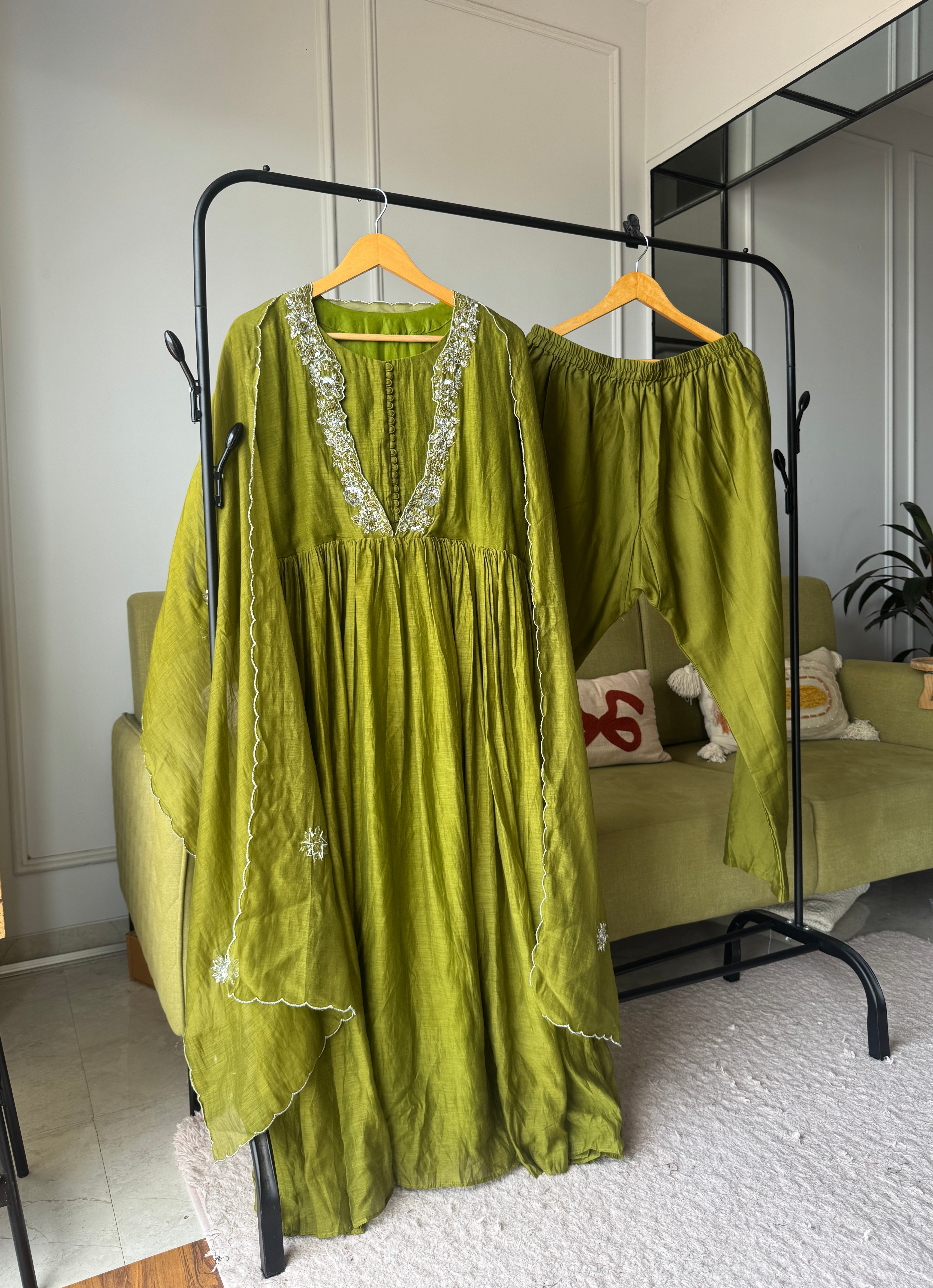 Pralambika Designer neck anarkali dress