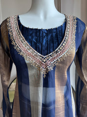 Divya Handwork Tissue Set- Blue(Make to Order)