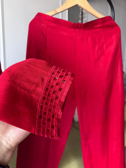 Hetal Handwork Dress- Red