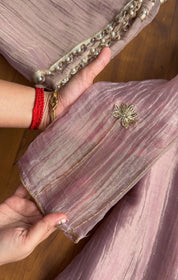 Prachi Short Kurta Angrakha Dress-Pink