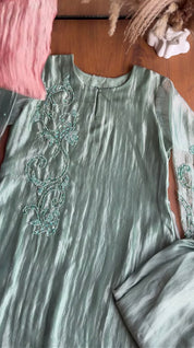 Nisha Handwork Coords- Mint Green