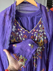 Ankita Mul Chanderi Embroided Dress