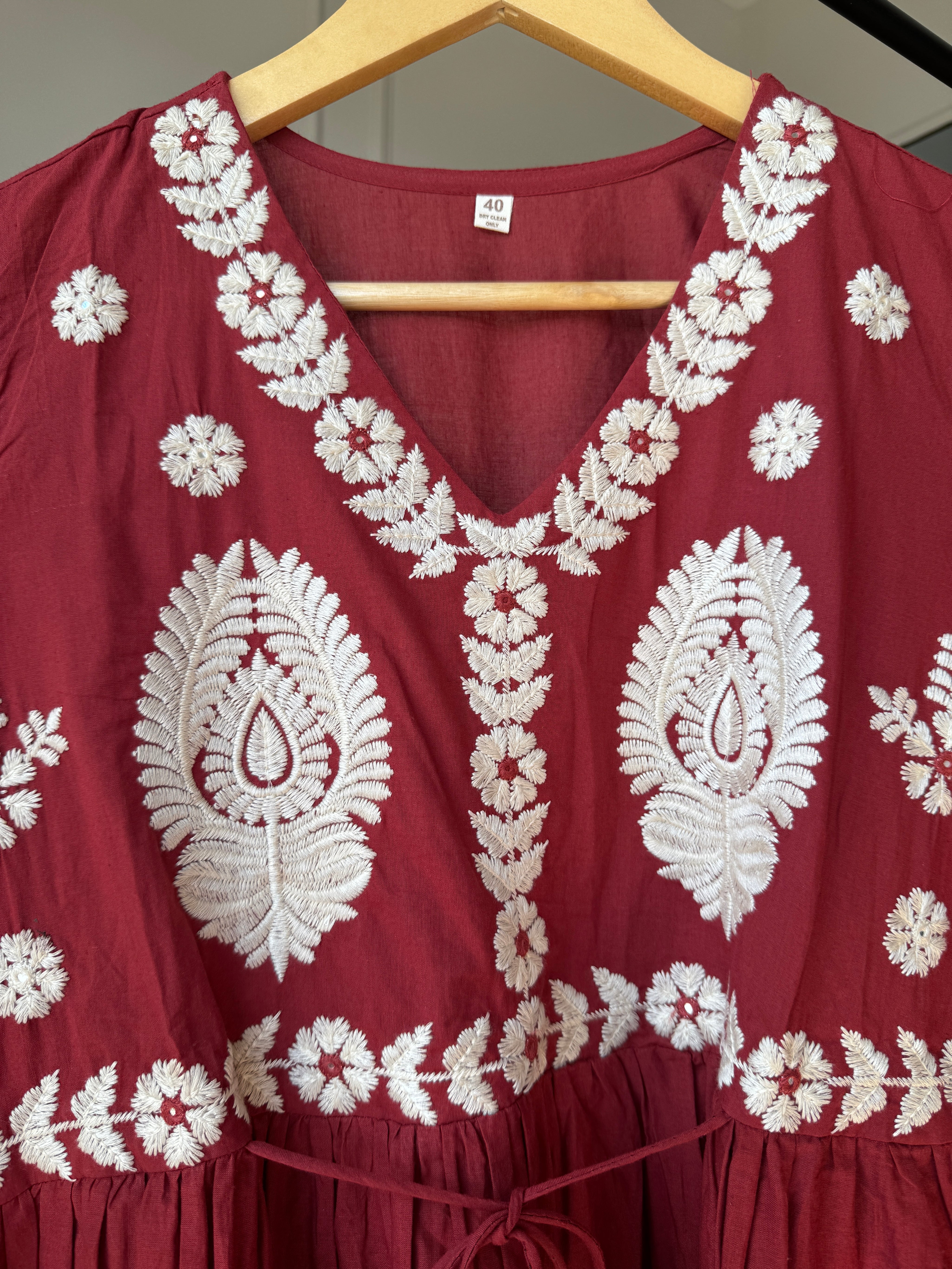 Sashi Embroided Cotton Dress