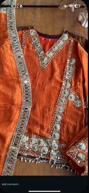 Mausami Mirror Work Farshi Salwar Dress