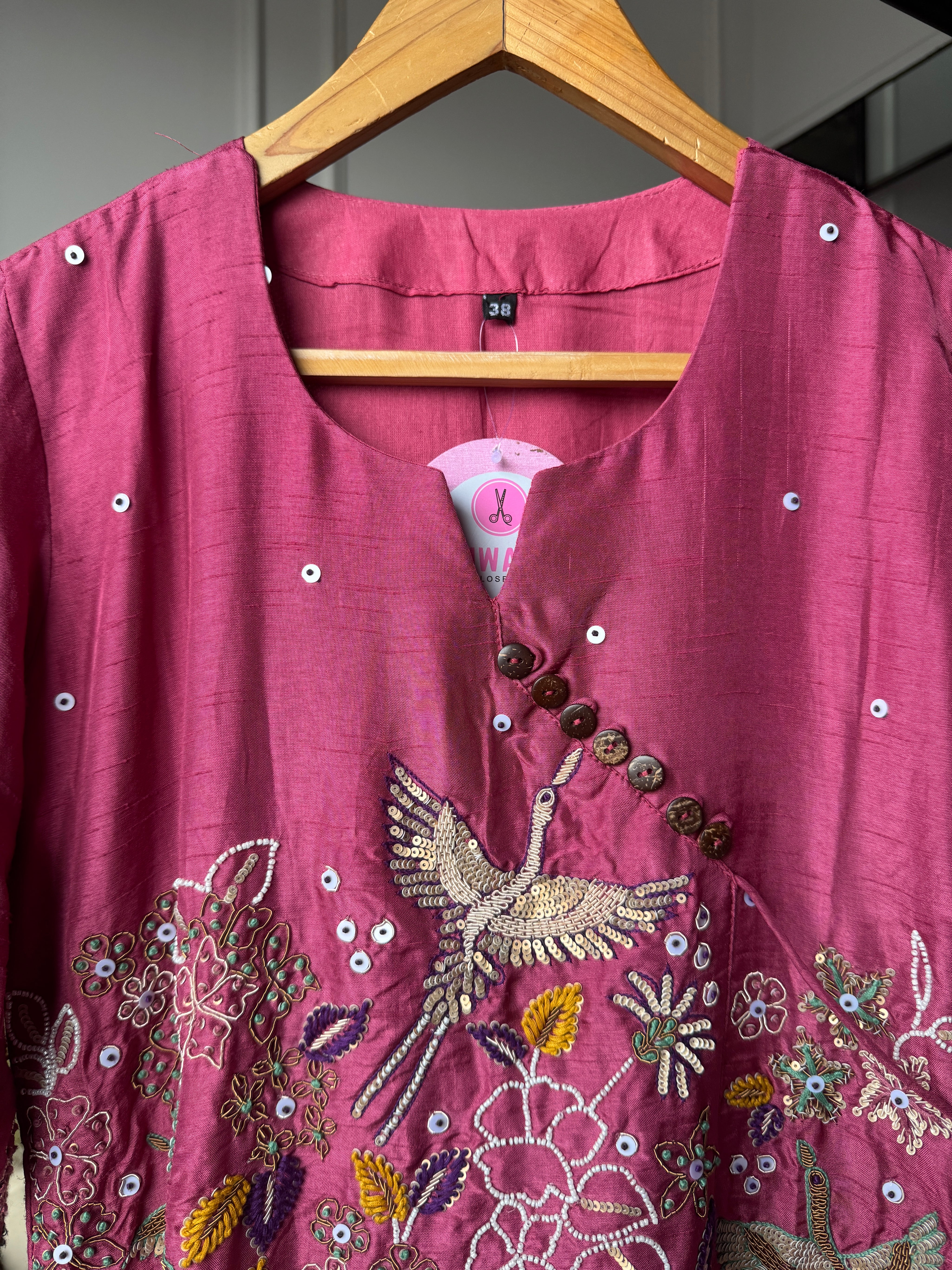Saheli anghrakha hand work dress