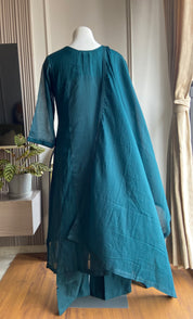 Riya Cotton With Kota Doriya Dupatta - Blue