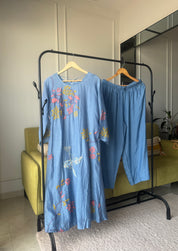 Meera mul chanderi aline dress