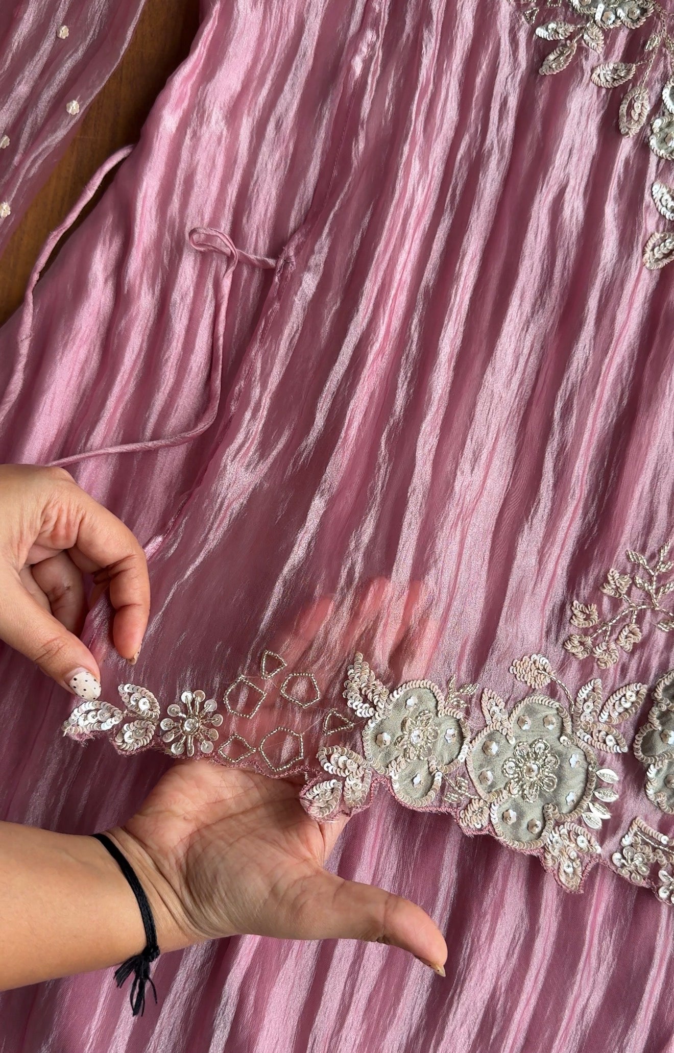 Chandni Hand Work Coords- Pink