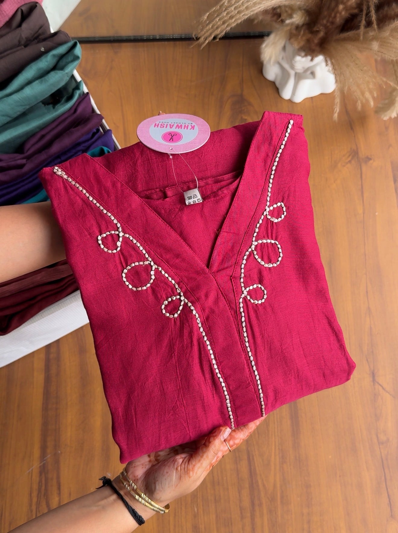 Mansi Mul Chanderi Aline Dress-