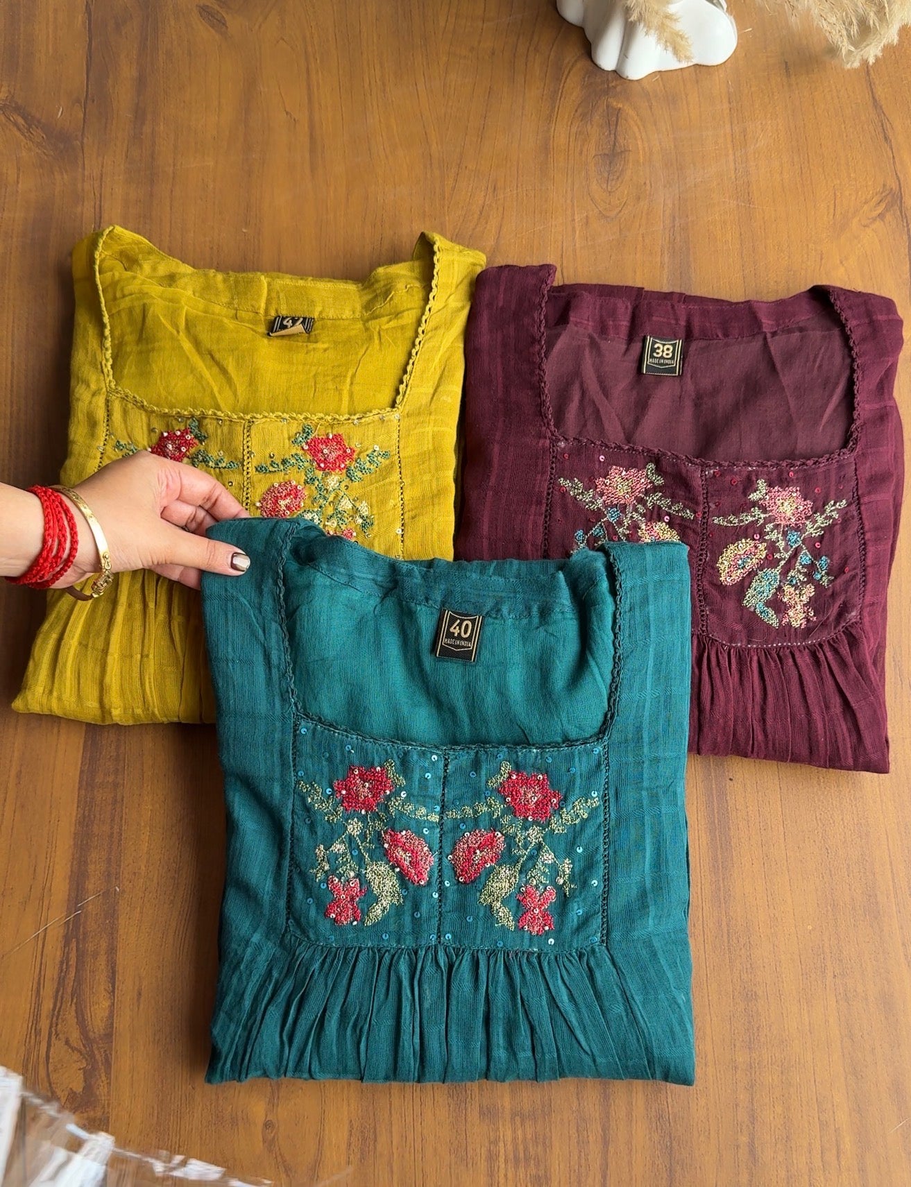 Somya pure mul cotton embroidered dress-Yellow