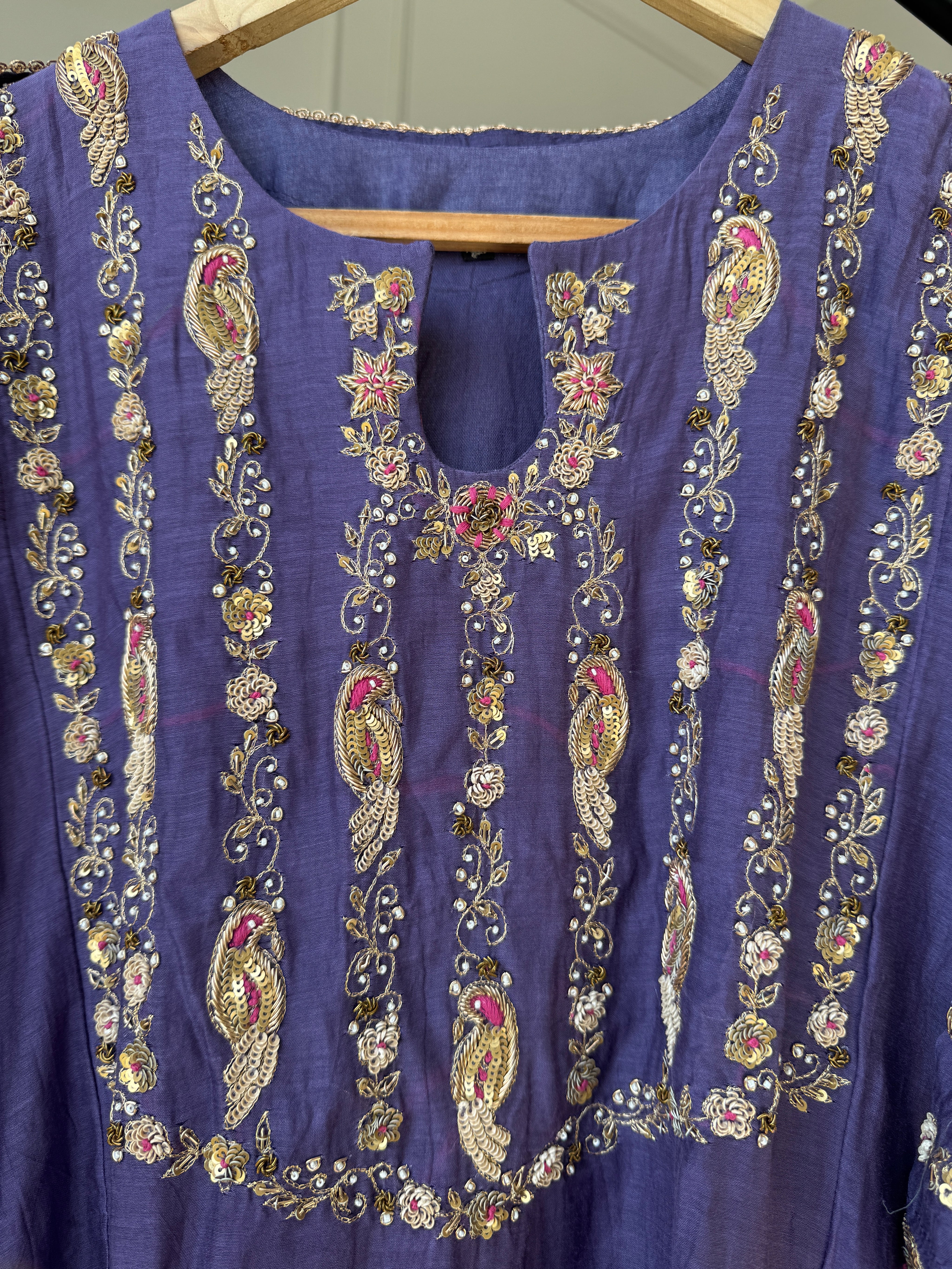 Vartika Mul Chanderi Handwork Dress