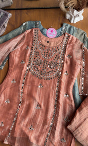 Jasmine Mirror Work Short Kurta Dress-