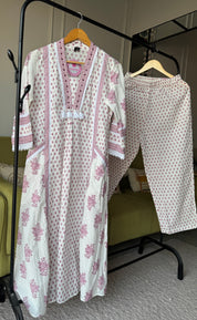 Pihu Bell Sleeves Print Cotton Dress