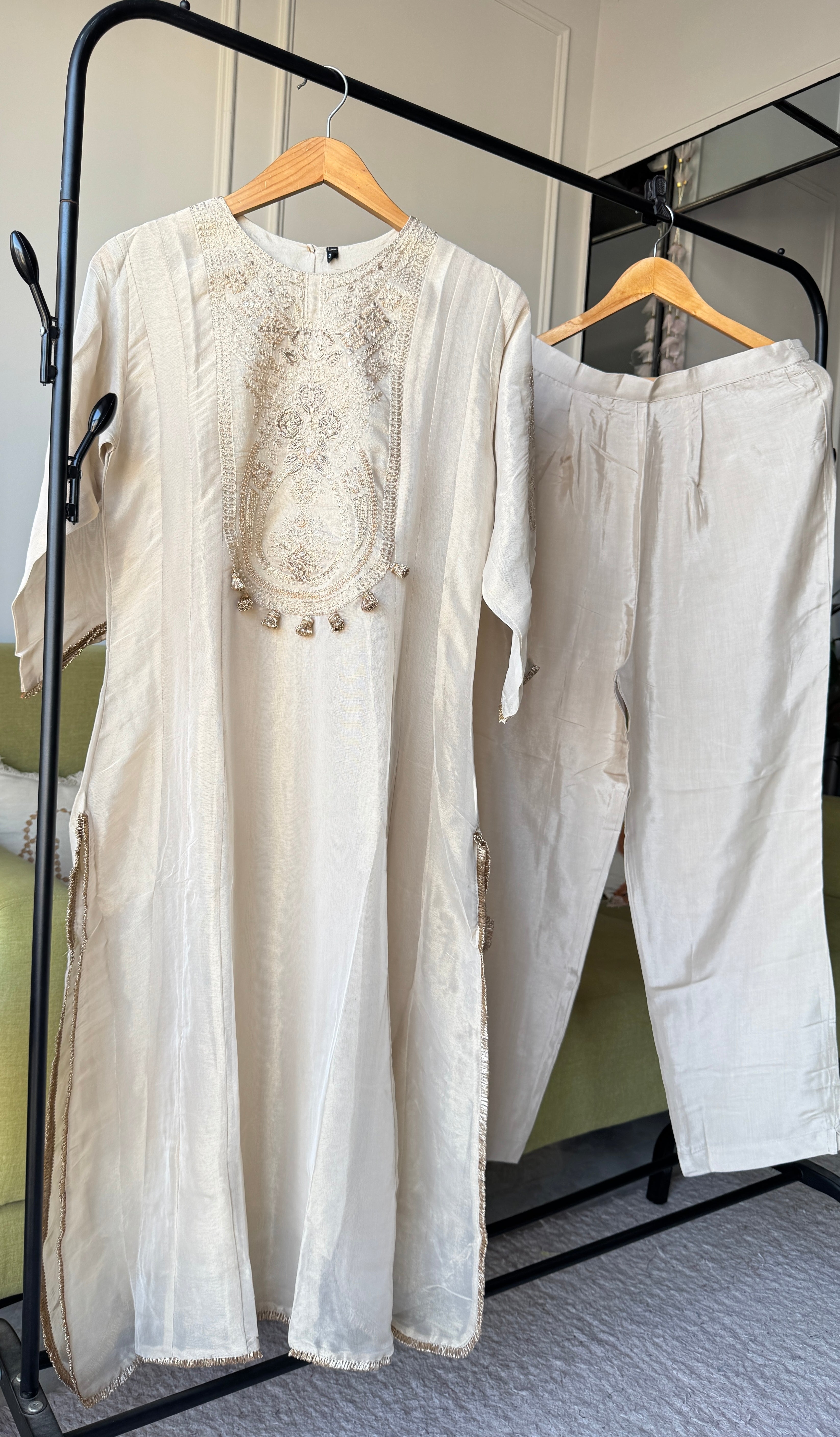 Prapti Tissue Zari Work Dress