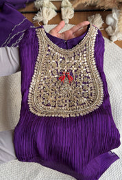 Parineeti Handwork Coord Set- Purple