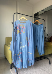 Meera mul chanderi aline dress