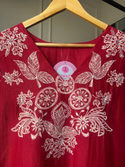 Varsha Mul Chanderi Embroided Dress