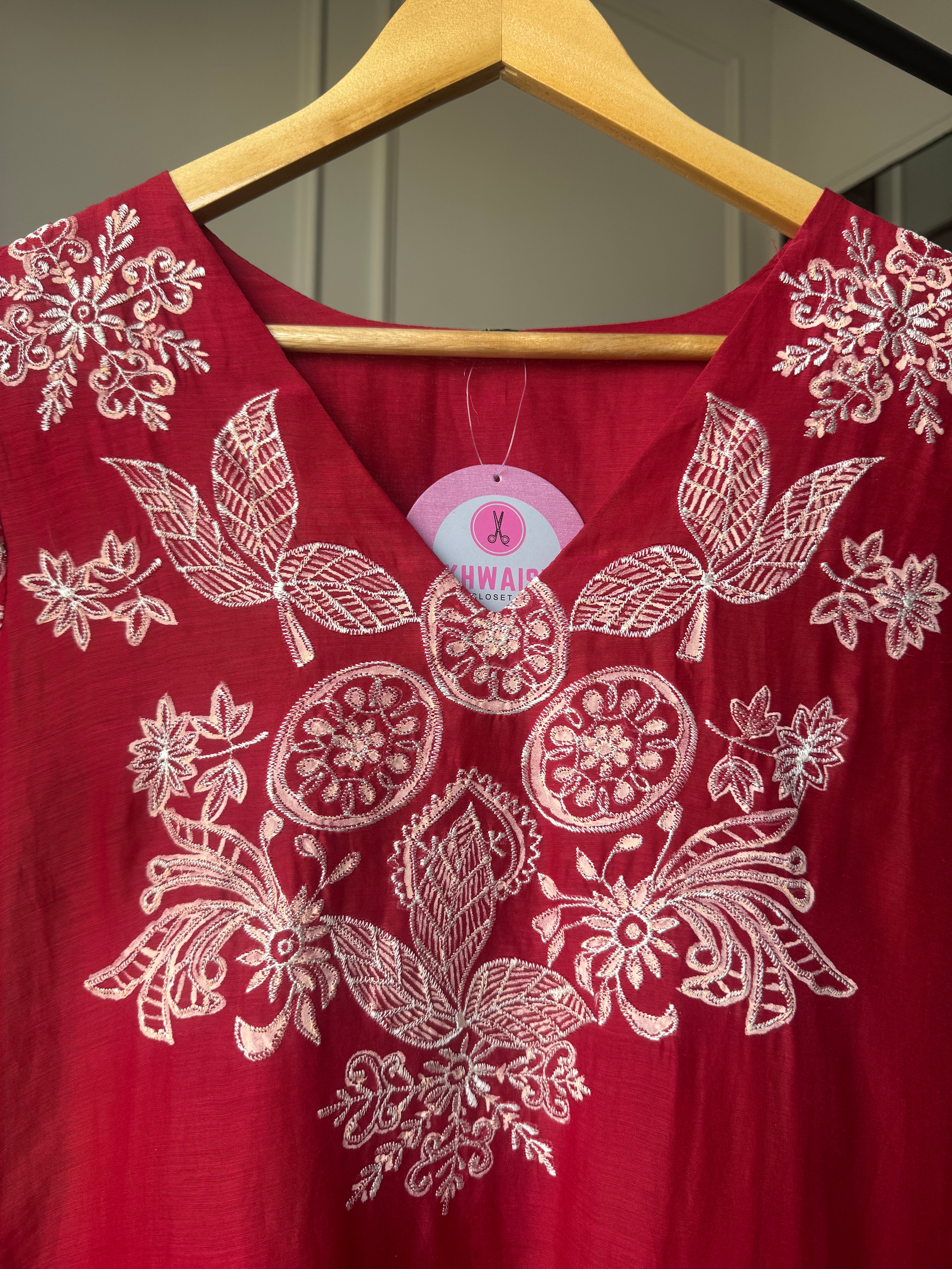 Varsha Mul Chanderi Embroided Dress