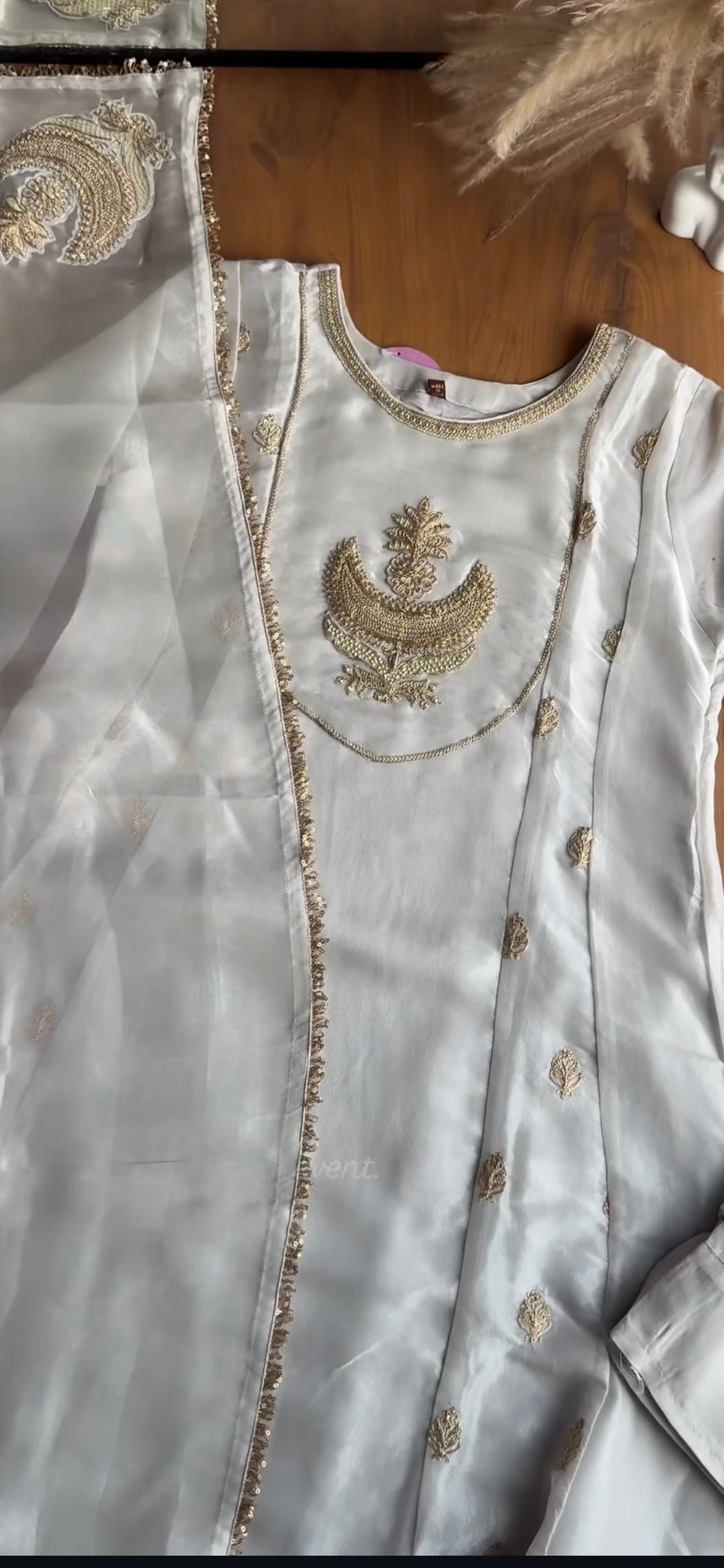 Kiara Tissue Zari Work Dress